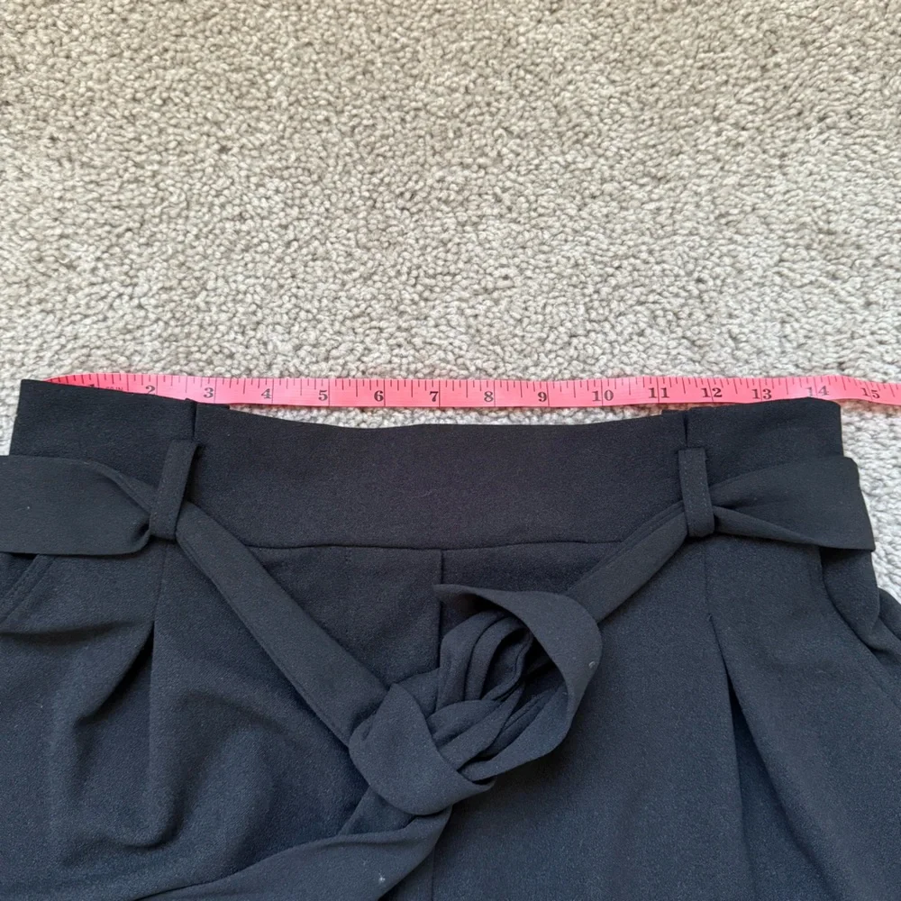 NWT Popular 21 Paperbag Pants With Tie Black Large - Picture 6 of 9